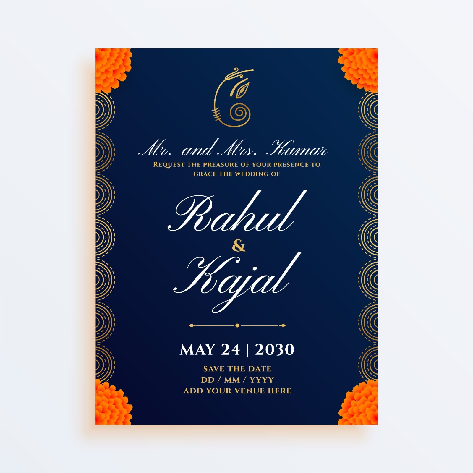 Marriage Cards - Design 07